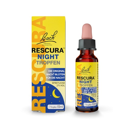 BACHBLÜTEN Original Rescura Night Tro.m.Alkohol - 10ml - Haus- & Reiseapotheke