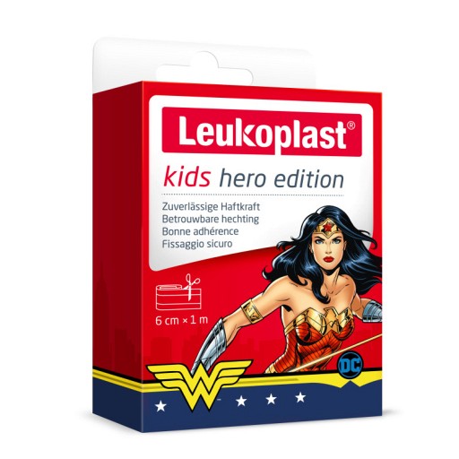 LEUKOPLAST kids Pflaster hero Wonder Woman 6 cmx1m - 1St