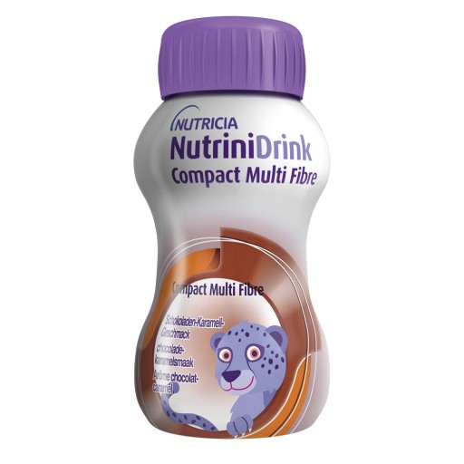 NUTRINIDRINK Compact MultiFibre Schoko-Karamell - 8X4X125ml - Nahrungsergänzung