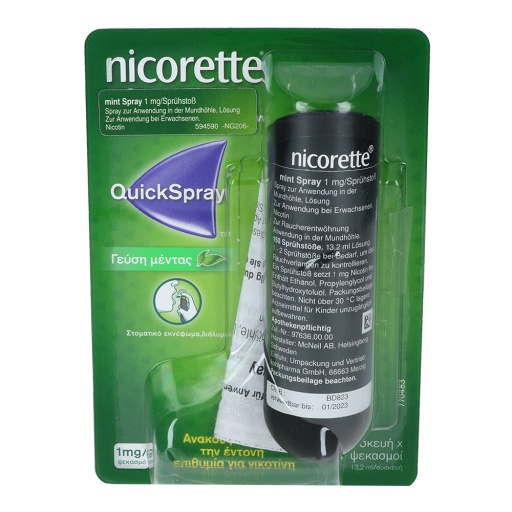 NICORETTE Mint Spray 1 mg/Sprühstoß