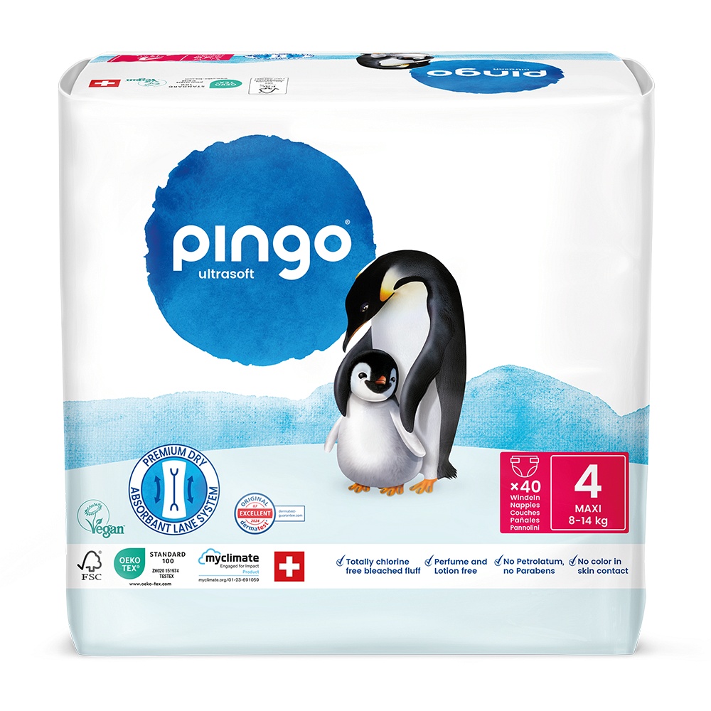 BIO WINDELN Nr.4 maxi 8-14 kg Pinguin PINGO SWISS