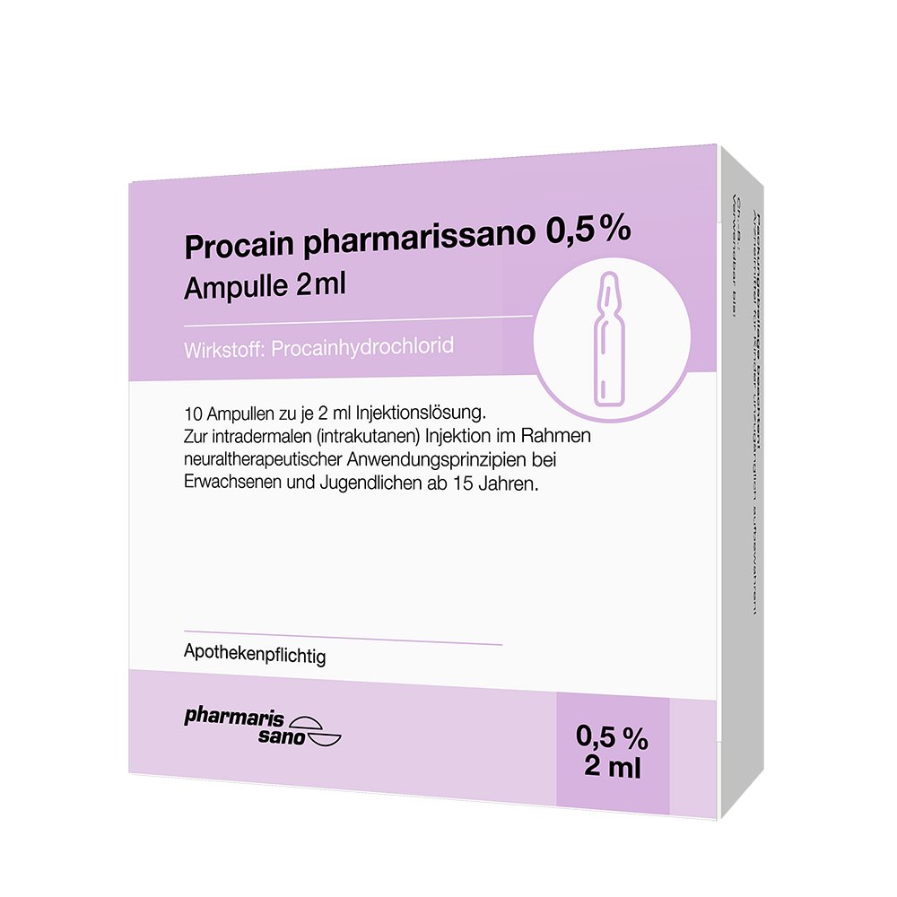 PROCAIN pharmarissano 0,5% Inj.-Lsg.Ampullen 2 ml