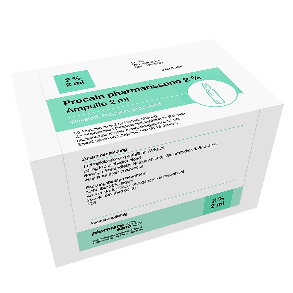 PROCAIN pharmarissano 2% Inj.-Lsg.Ampullen 2 ml
