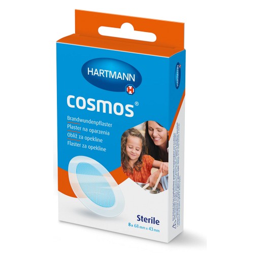 COSMOS Brandwundenpflaster 4,3x6,8 cm - 8St