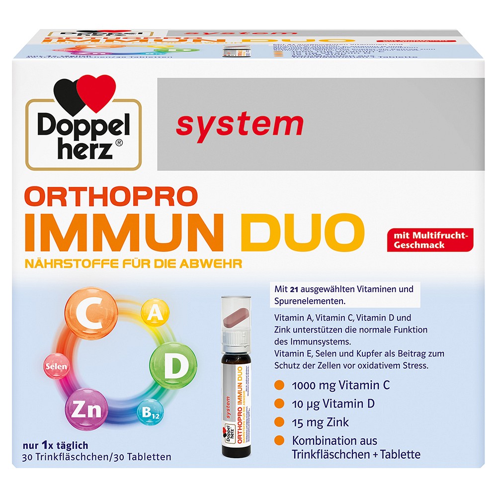 DOPPELHERZ Orthopro Immun Duo system Trinkampullen - 30St