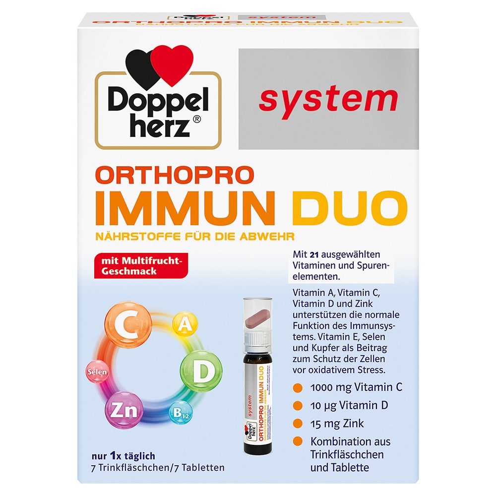 DOPPELHERZ Orthopro Immun Duo system Trinkampullen - 7St