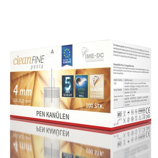 CLEANFINE penta Pen Kanüle 31 G 4 mm