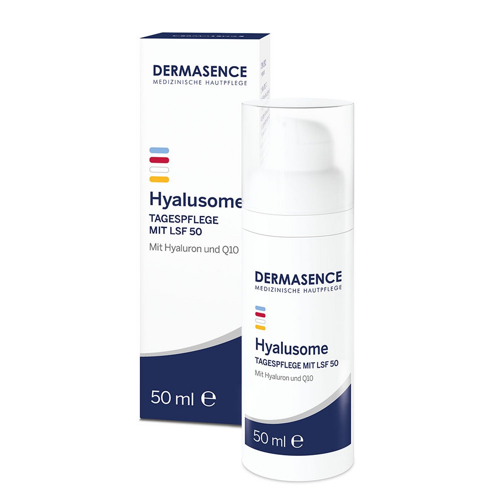 DERMASENCE Hyalusome Tagespflege mit LSF 50 - 50ml