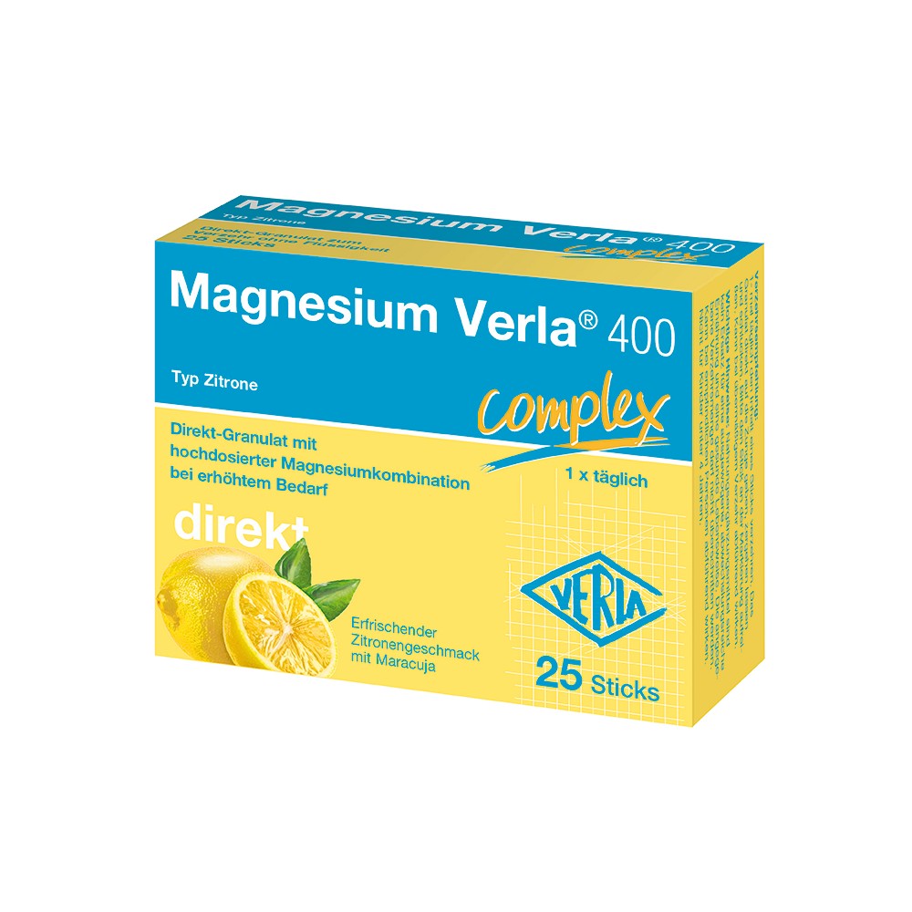 MAGNESIUM VERLA 400 Zitrone Direkt-Granulat