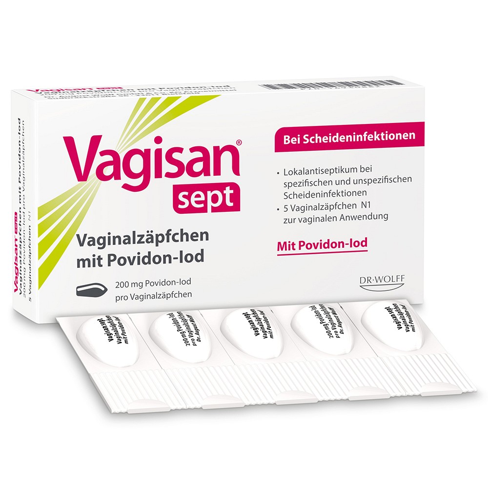 VAGISAN sept Vaginalzäpfchen mit Povidon-Iod