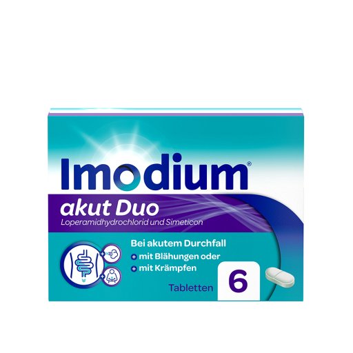 IMODIUM akut Duo 2 mg/125 mg Tabletten