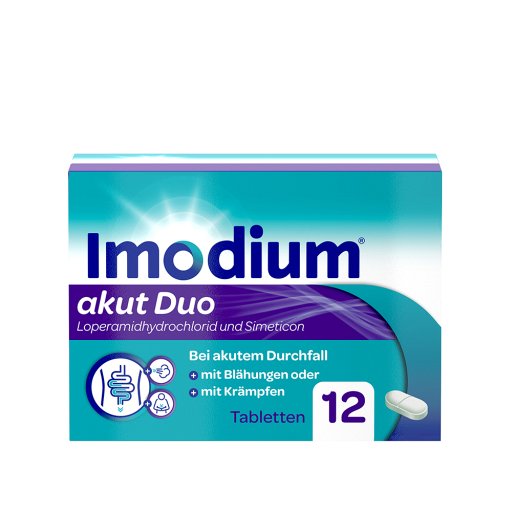 IMODIUM akut Duo 2 mg/125 mg Tabletten