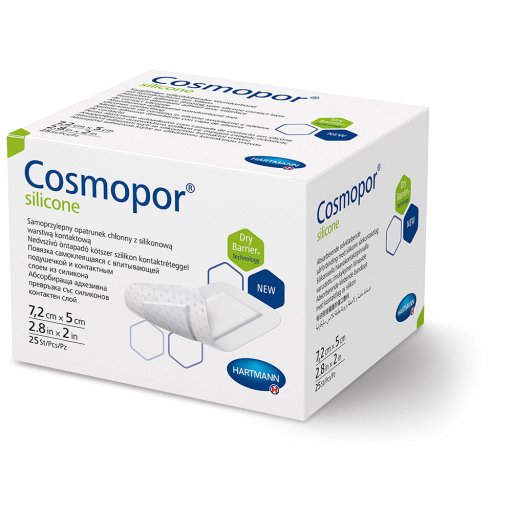 COSMOPOR silicone Wundverband 5x7,2 cm