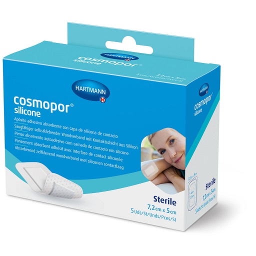 COSMOPOR silicone Wundverband 5x7,2 cm