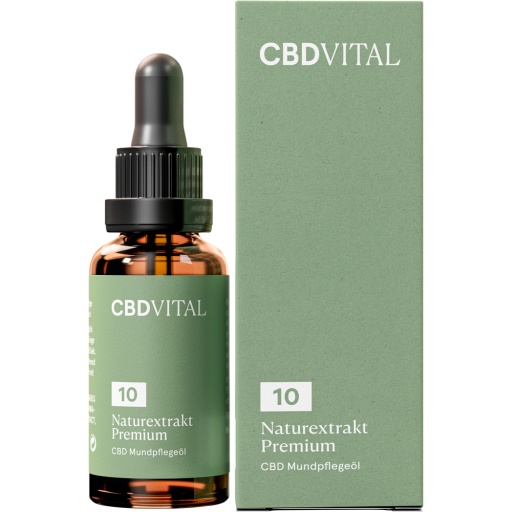 CBD 10% Mundpflegeöl Naturextrakt Premium Tropfen - 30ml