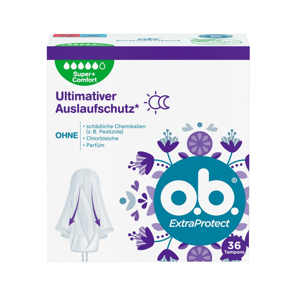 O.B. Tampons ExtraProtect super plus comfort - 36St - Alles für Sie & Ihn