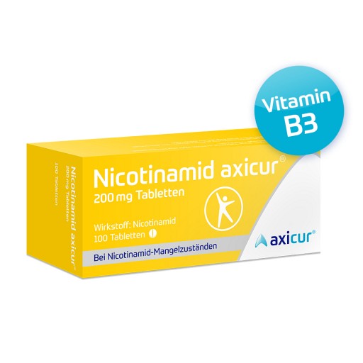 NICOTINAMID axicur 200 mg Tabletten