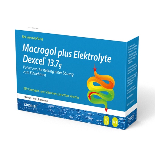 MACROGOL plus Elektrolyte Dexcel 13,7 g PLE