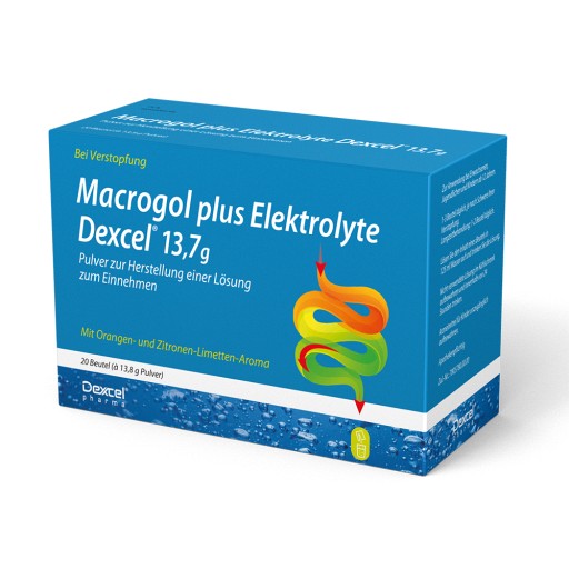 MACROGOL plus Elektrolyte Dexcel 13,7 g PLE