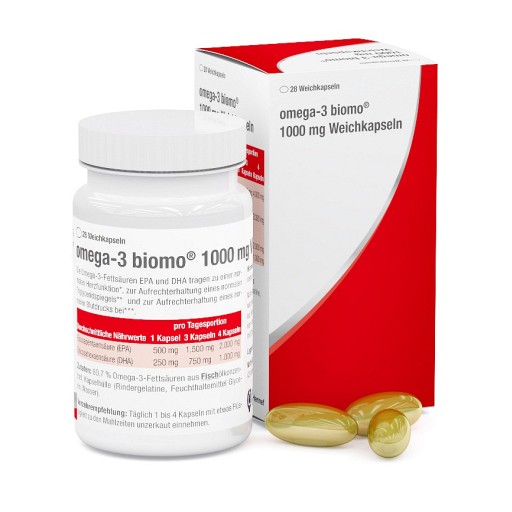 OMEGA-3 BIOMO 1000 mg Weichkapseln