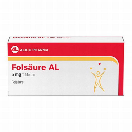 FOLSÄURE AL 5 mg Tabletten - 20St - Folsäure