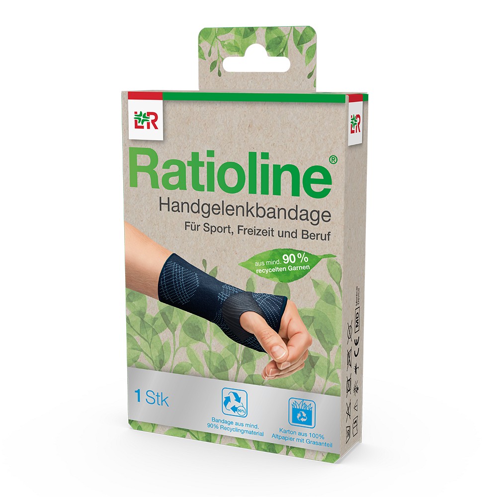 RATIOLINE Handgelenkbandage Gr.S - 1St