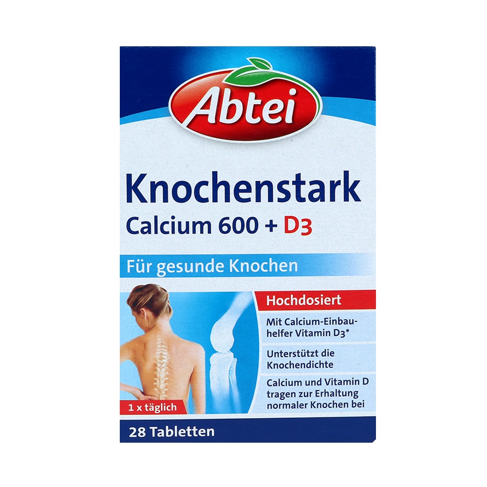 ABTEI Knochenstark Calcium 600+D3 Tabletten TF