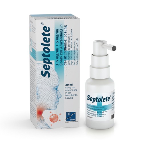 SEPTOLETE 1,5mg/ml + 5mg/ml Spr.z.Anw.i.d.Mundhö.