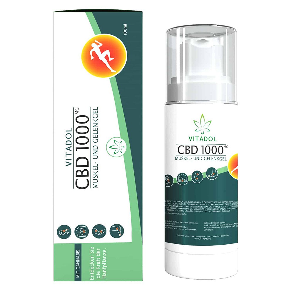 CBD 1000 Vitadol Gelenk Muskel Gel Salbe Arnika - 100ml
