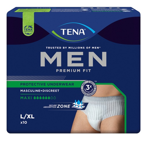 TENA MEN Premium Fit Inkontinenz Pants maxi L/XL - 4X10St - Inkontinenz