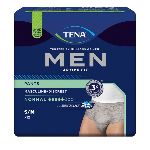 TENA MEN Act.Fit Inkontinenz Pants norm.S/M grau