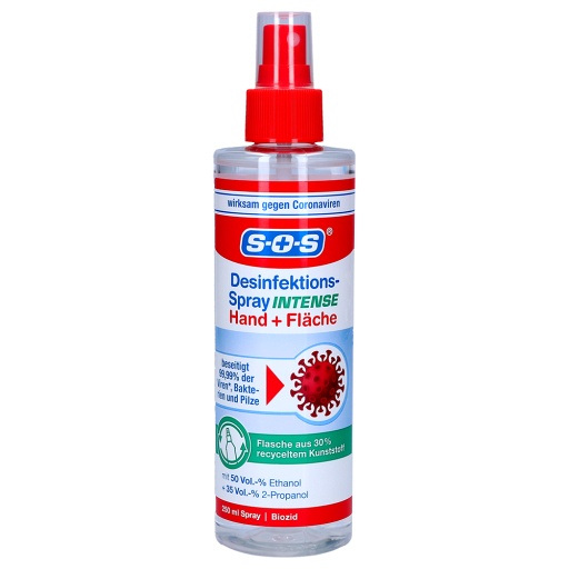 SOS DESINFEKTIONS-Spray INTENSE Hand+Fläche