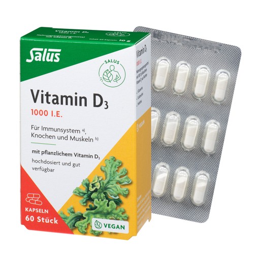 VITAMIN D3 1000 I.E. vegan Kapseln Salus