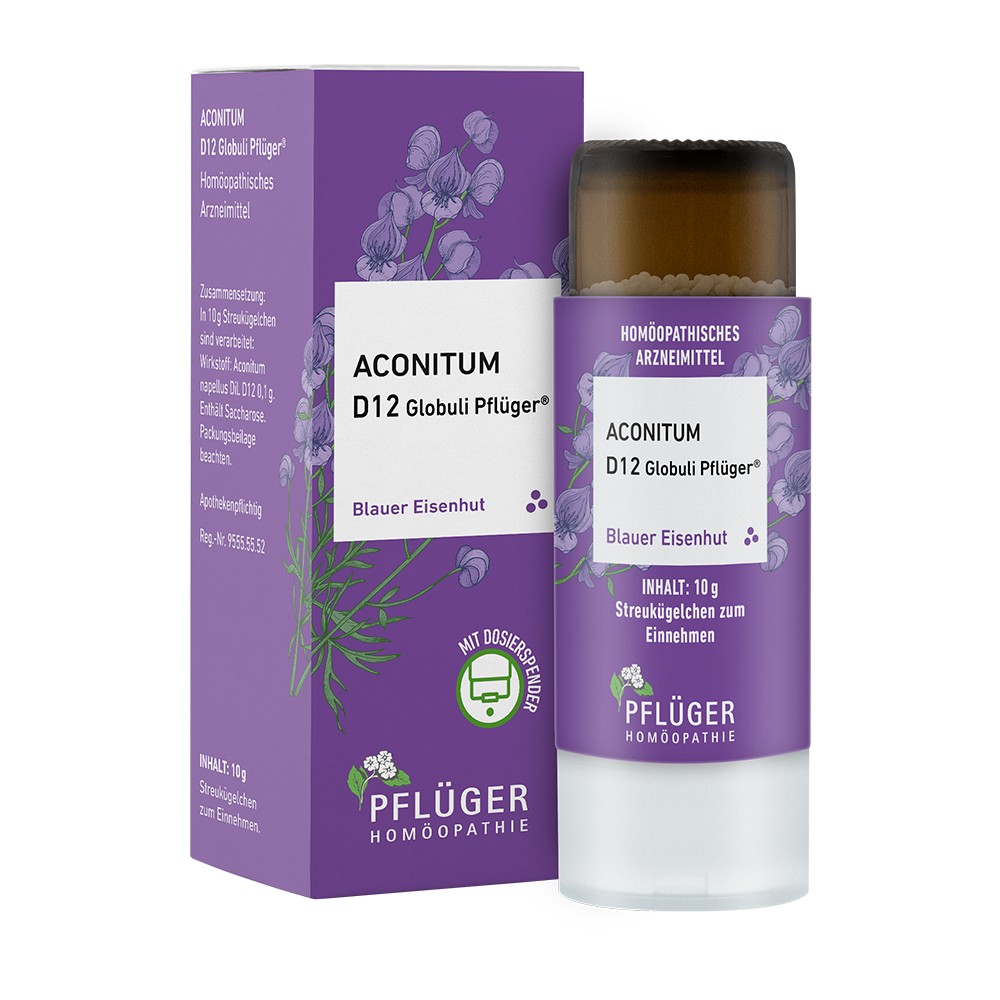 ACONITUM D 12 Globuli Pflüger Globulispender - 10g - A - A