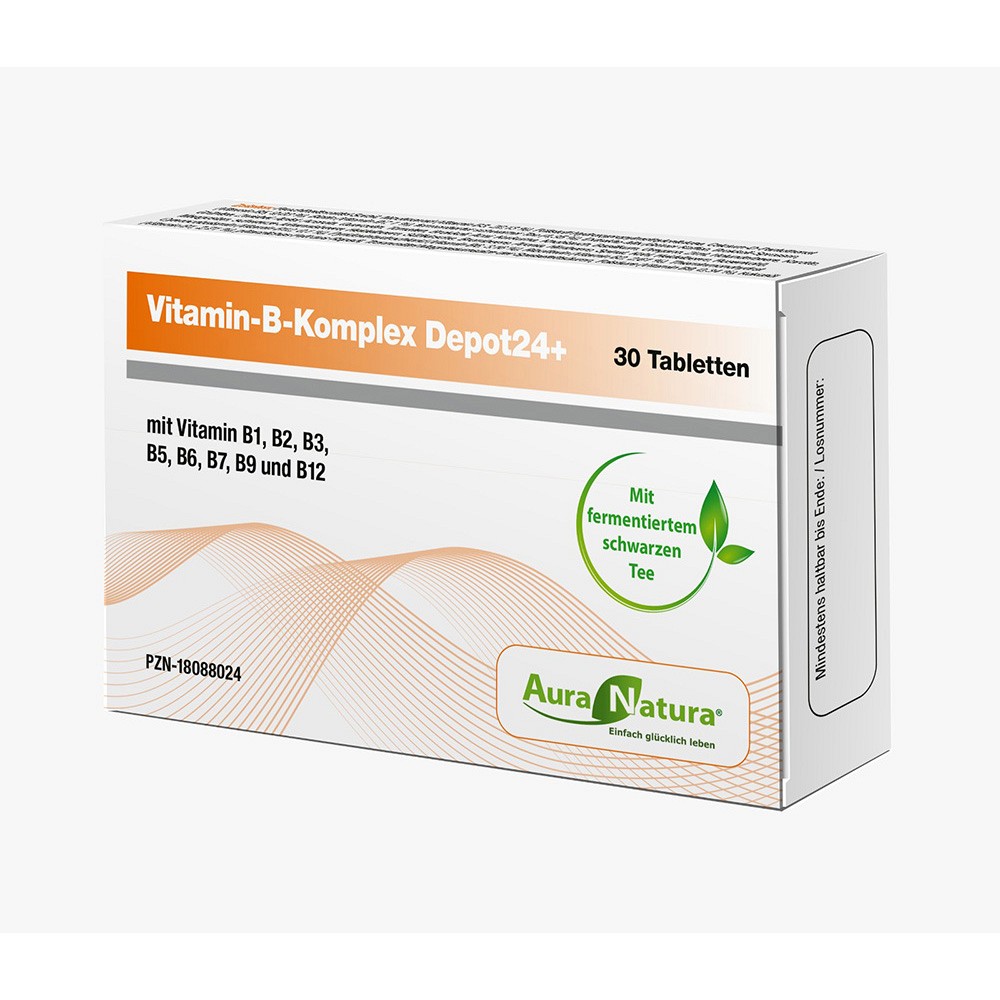 AURANATURA Vitamin B-Komplex Depot 24+ Tabletten - 30St - Vegan