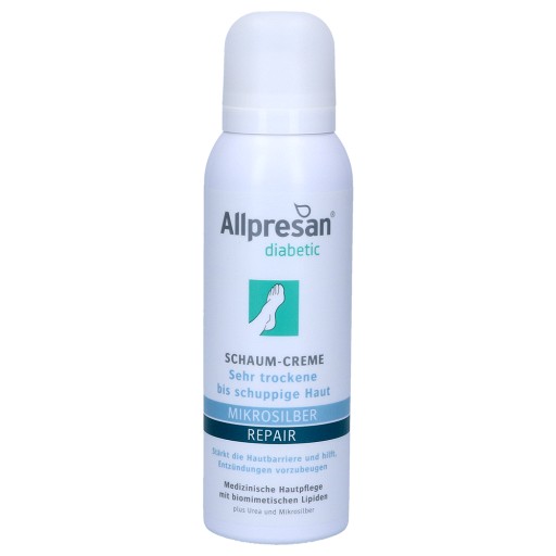 ALLPRESAN diabetic Mikrosilber+Repair Schaum-Creme