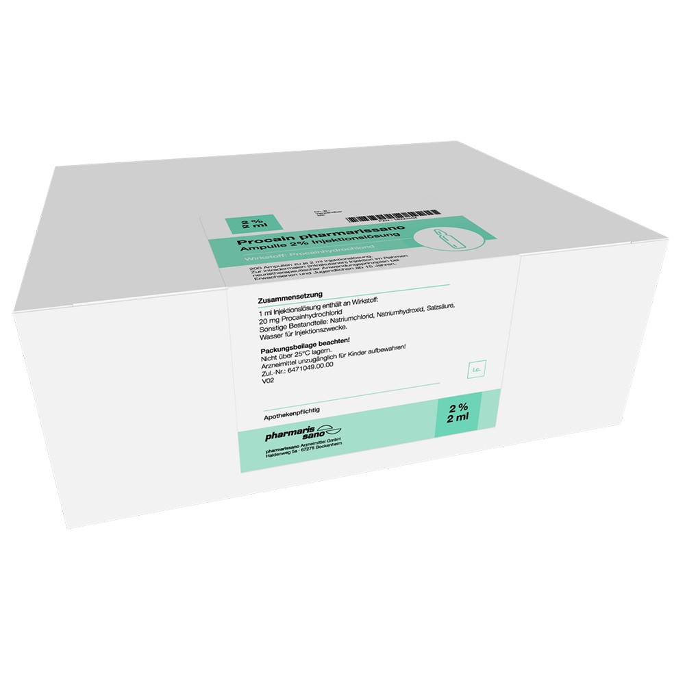 PROCAIN pharmarissano Ampulle 2% 2 ml Inj.-Lsg. - 200X2ml