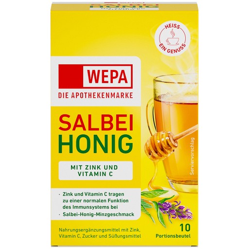WEPA Salbei+Honig+Vitamin C+Zink Pulver - 10X10g