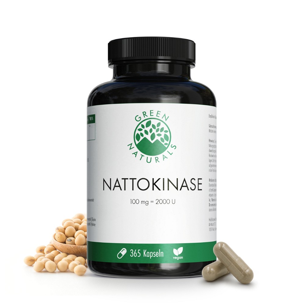 GREEN NATURALS Nattokinase 100 mg vegan Kapseln - 365St - Vegan