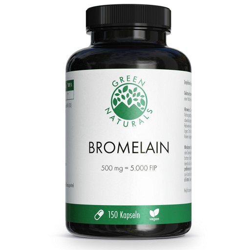 GREEN NATURALS Bromelain 500 mg vegan mit 5000 FIP - 150St