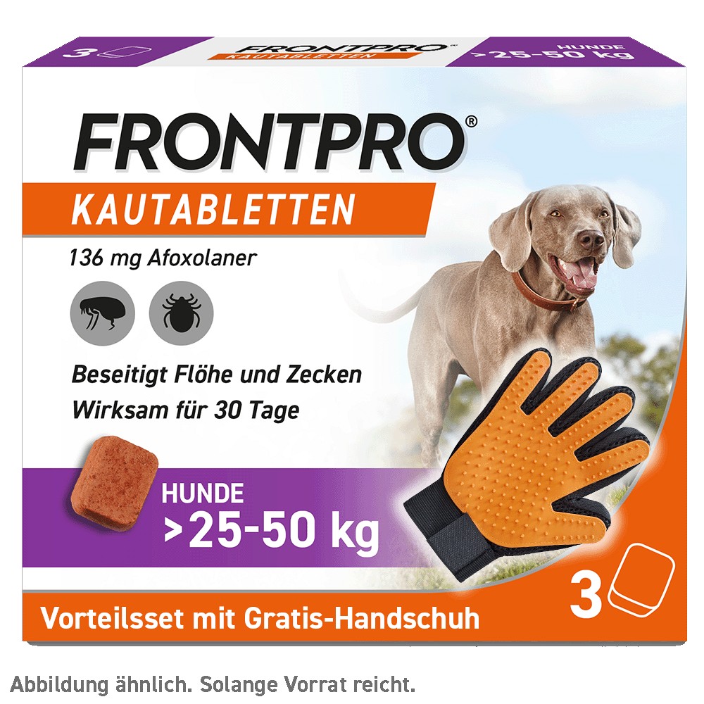 FRONTPRO 136 mg Kautabletten f.Hunde >25-50 kg