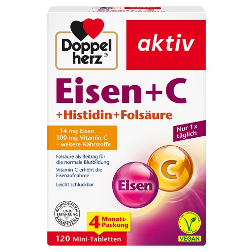 DOPPELHERZ Eisen+Vit.C+L-Histidin Tabletten