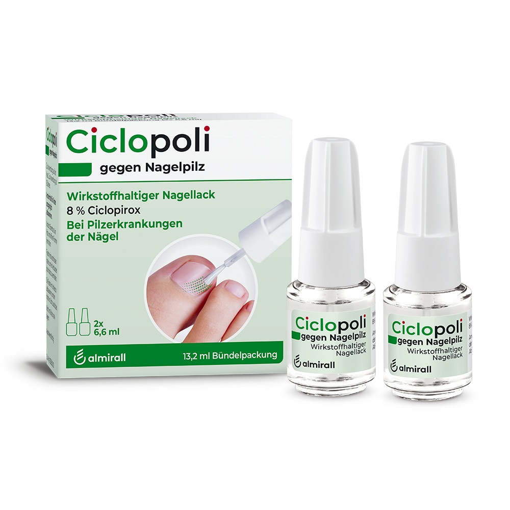 CICLOPOLI gegen Nagelpilz wirkstoffhalt.Nagellack