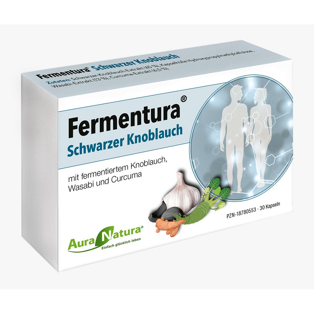AURANATURA Fermentura schwarzer Knoblauch Kapseln - 30St - Vegan
