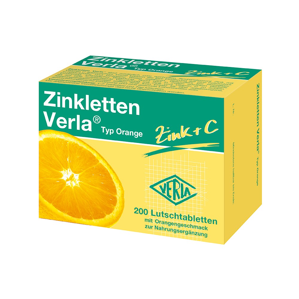 ZINKLETTEN Verla Orange Lutschtabletten