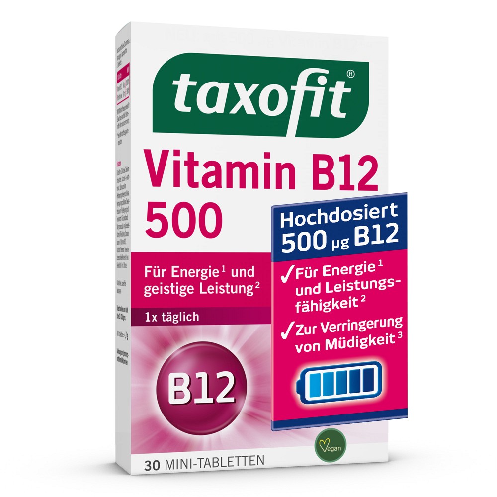 TAXOFIT Vitamin B12 500 Minitabletten