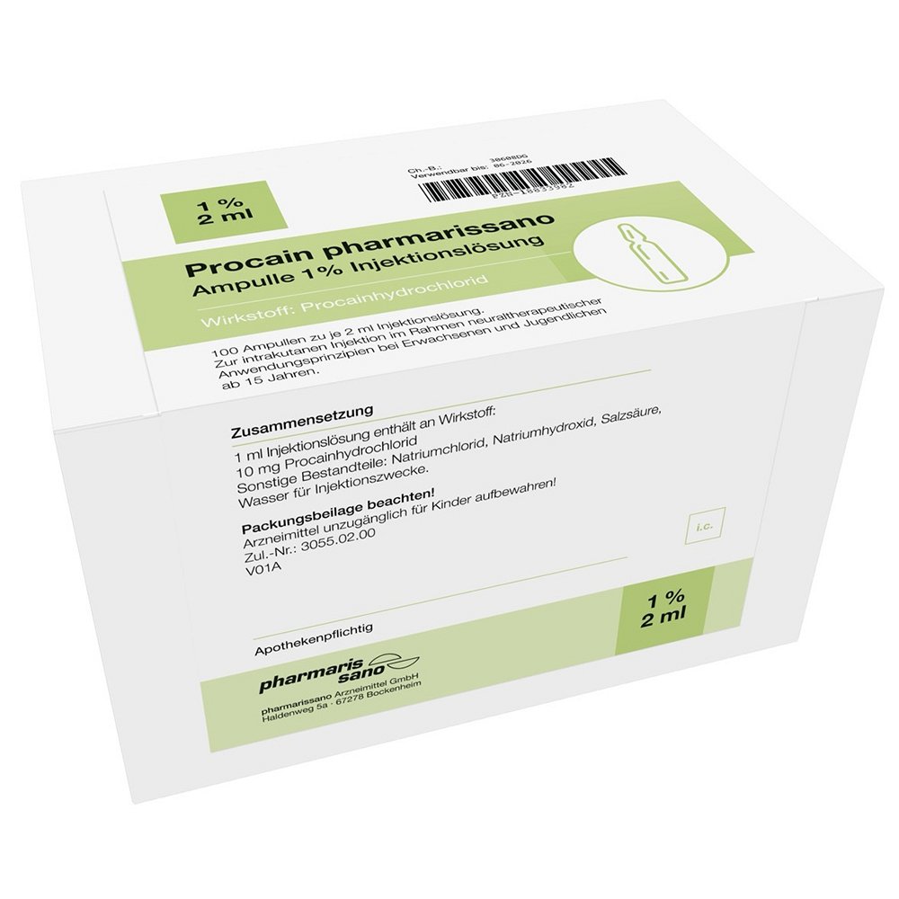 PROCAIN pharmarissano 1% Inj.-Lsg.Ampullen 2 ml