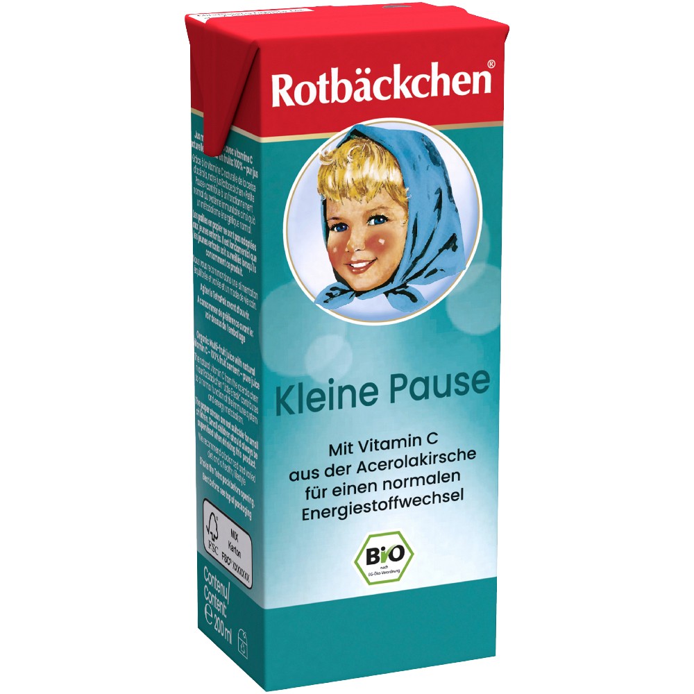 RABENHORST Rotbäckchen Kleine Pause Bio Saft Tetra