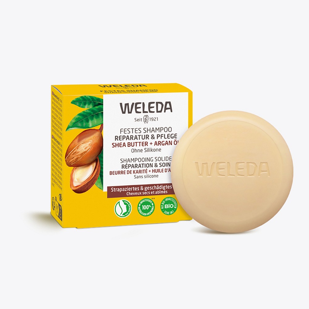 WELEDA festes Shampoo Reparatur & Pflege