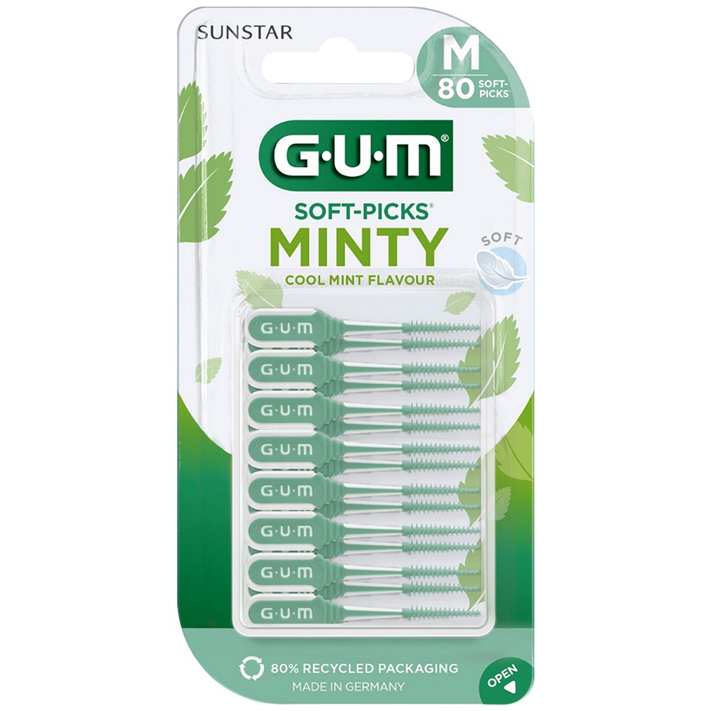GUM SOFT-PICKS MINTY medium
